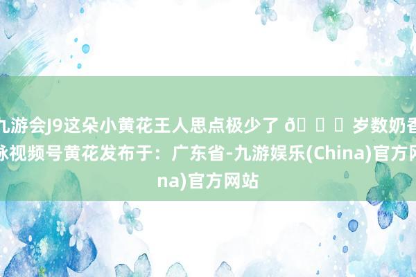 九游会J9这朵小黄花王人思点极少了 👇岁数奶香血脉视频号黄花